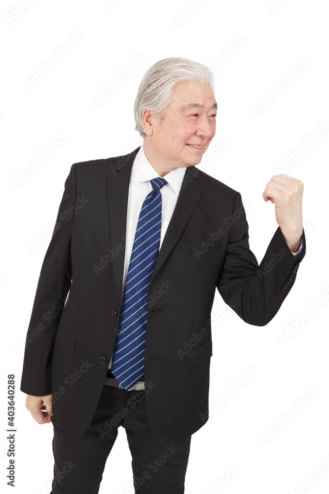 Portrait of an old business man person Portrait of an old business man person