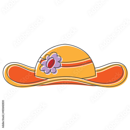 millinery hand drawn design vector illustration