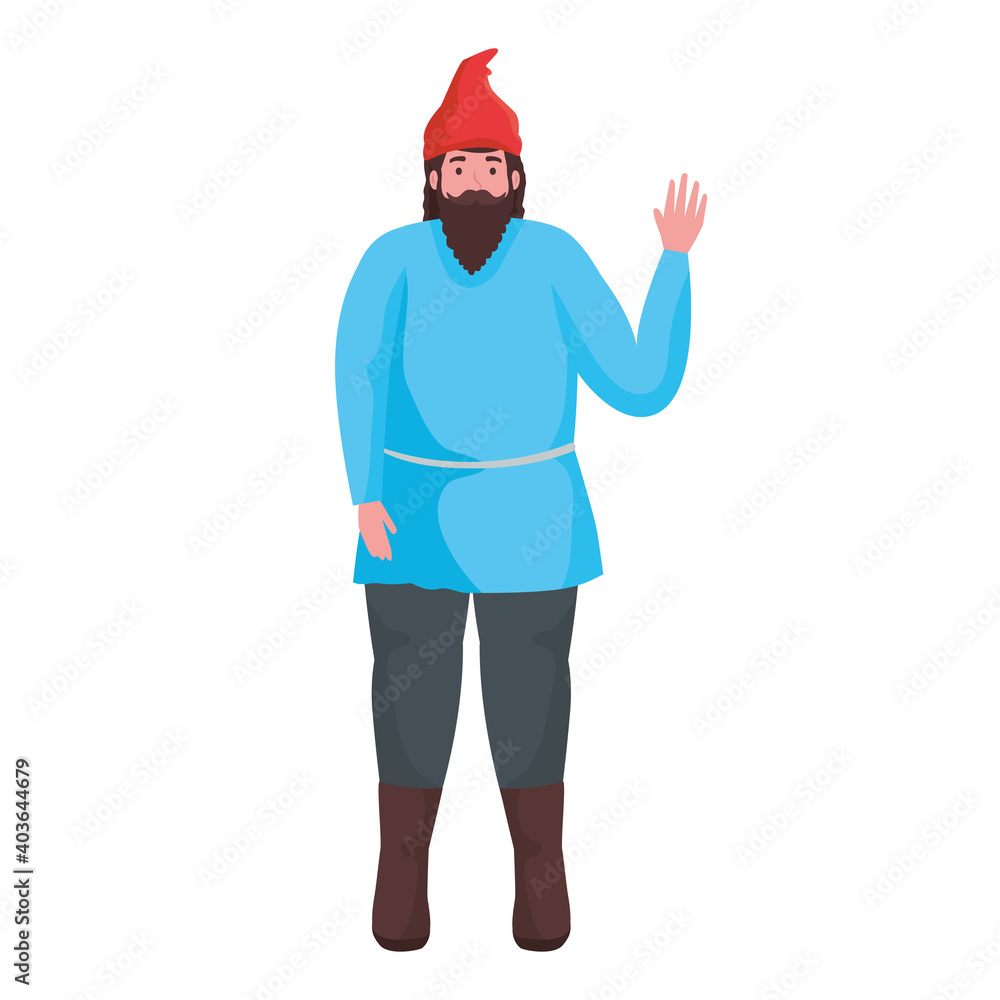 Fairytale dwarf cartoon design, Fantasy magic and medieval theme Vector illustration Fairytale dwarf cartoon design, Fantasy magic and medieval theme Vector illustration