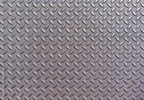 Background of old rusty metal diamond plate