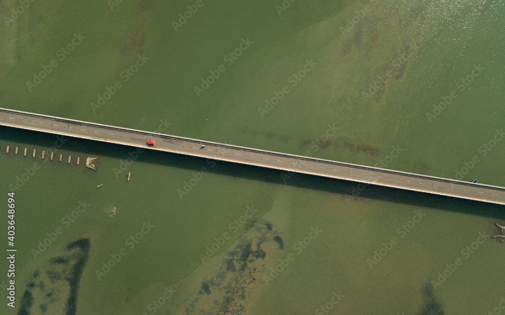 Aerial photography of bridge