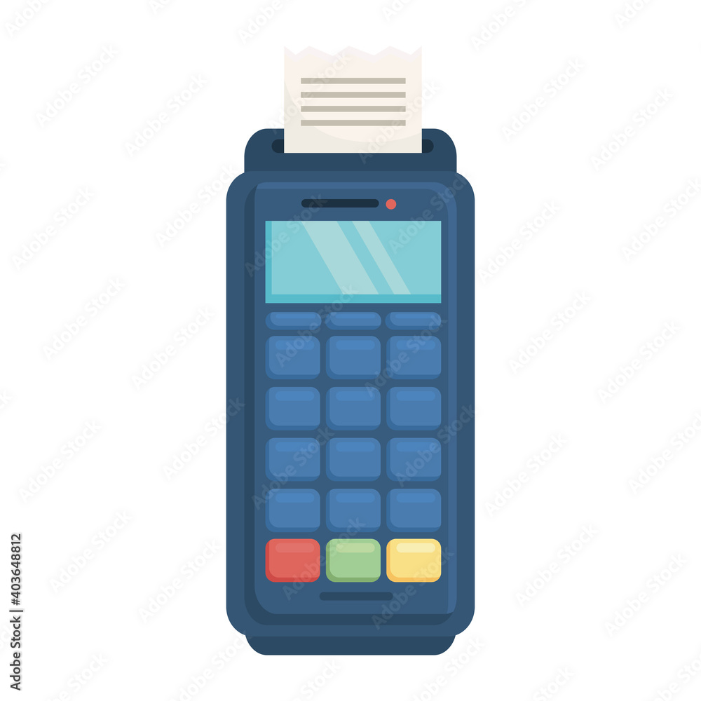 dataphone of money financial business banking commerce and market theme Vector illustration dataphone of money financial business banking commerce and market theme Vector illustration