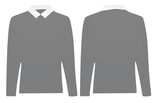 Grey man jumper. vector illustration