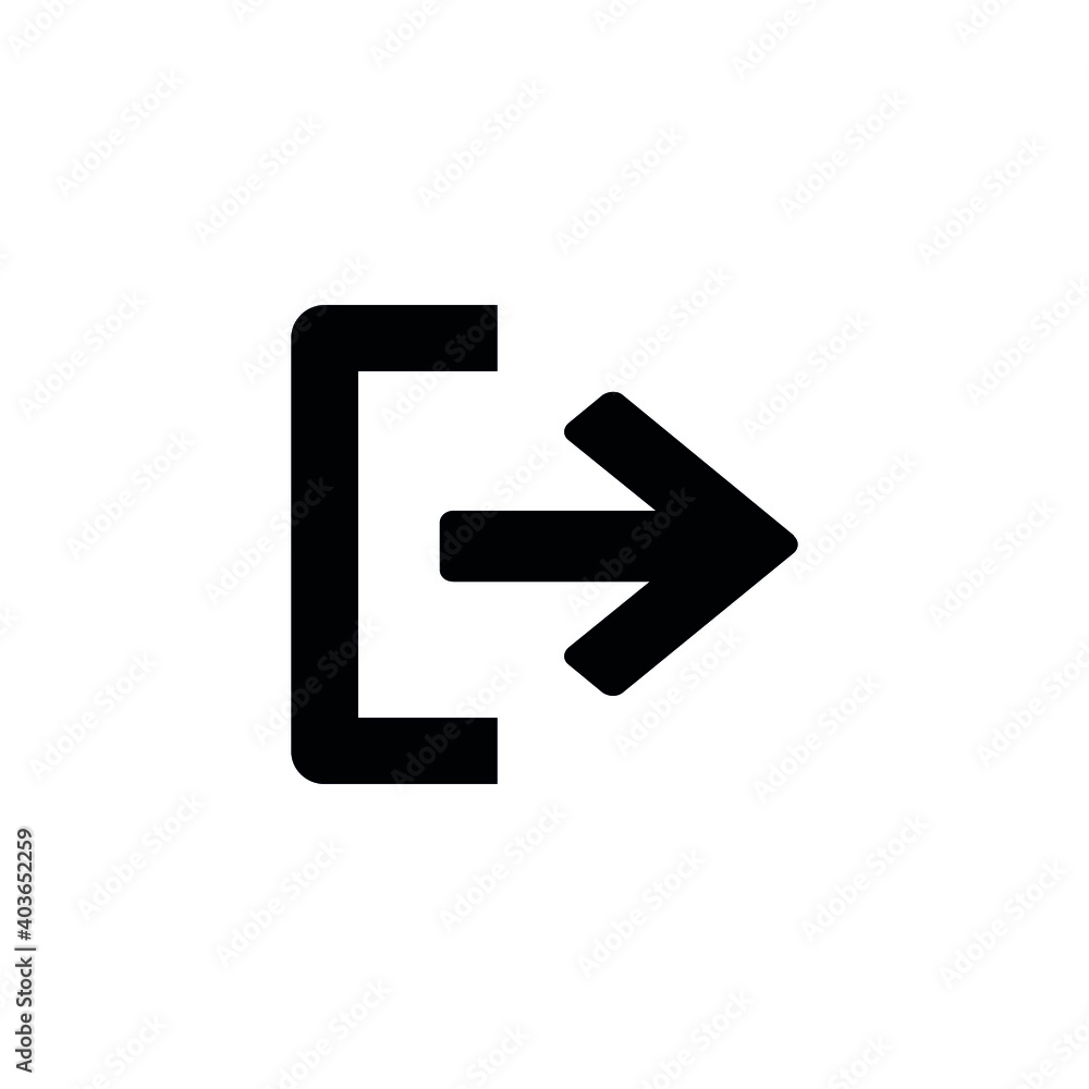 Logout vector icon. Logout illustration for web, mobile apps, design. Logout vector symbol. Logout vector icon. Logout illustration for web, mobile apps, design. Logout vector symbol.