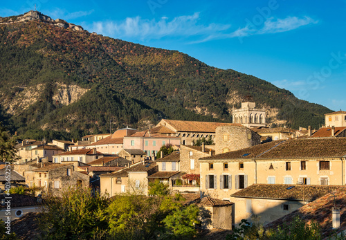Cityscape of Die, Chatillon en Diois in Vercors Natural Regional Park, Diois, Drome, France, Europe