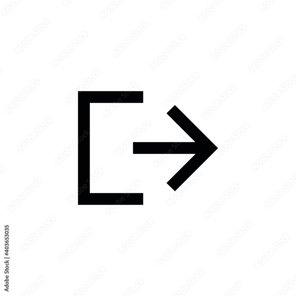 Logout vector icon. Logout illustration for web, mobile apps, design. Logout vector symbol. Logout vector icon. Logout illustration for web, mobile apps, design. Logout vector symbol.