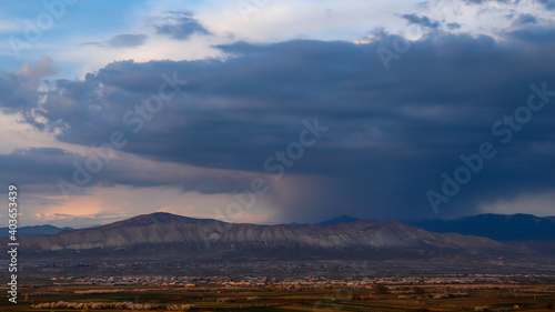 Rainfall in Armenia.