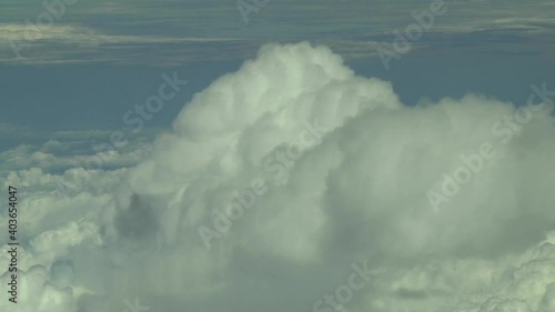 Flying around the clouds. Actual high altitude footage.