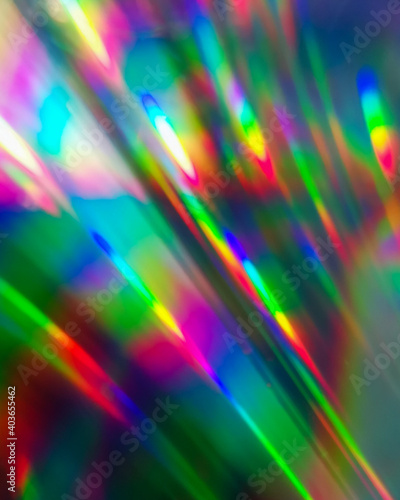 Light refraction abstract rainbow background