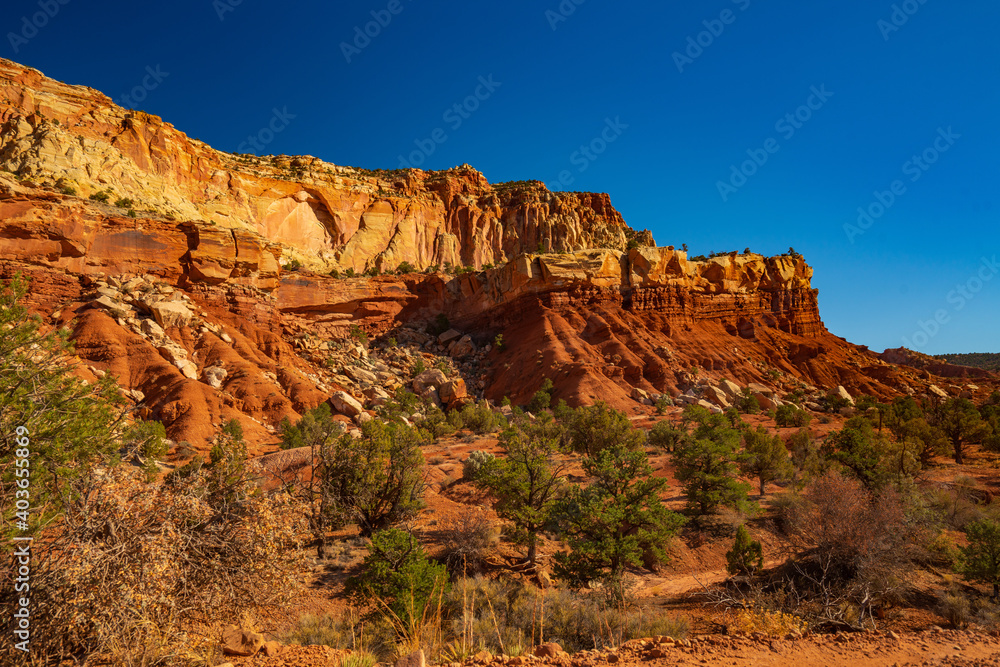 Erosion Carves the Cliffs of Capital Reef