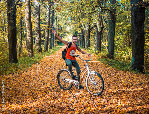 person riding a bicycle