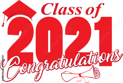 Class of 2021 Red Congratulations