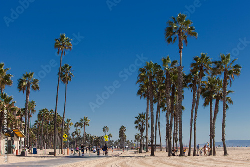 Santa Monica boardwalk in Los Angeles, USA. © Ans