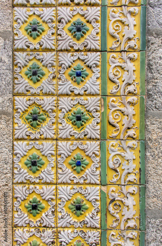 Raised or Relief Tiles or Azulejos, Portugal
