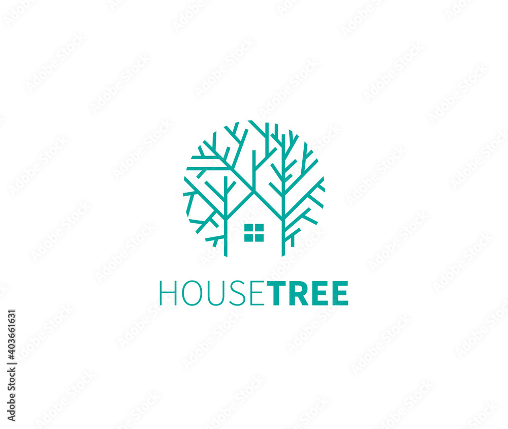 House Tree logo nature