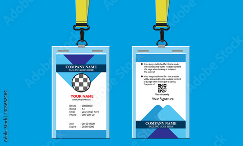 id card template design