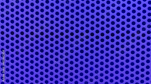 metal blue mesh with round holes, texture