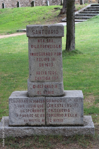 Fuente de agua de la ciudad de Segovia, España