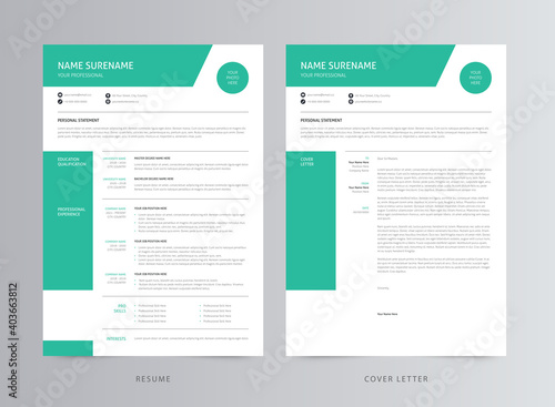 Clean and Creative Resume/CV Template Design