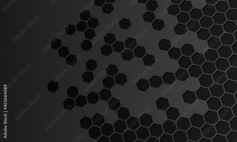 Abstract dark hexagonal background. Abstract dark hexagonal background.