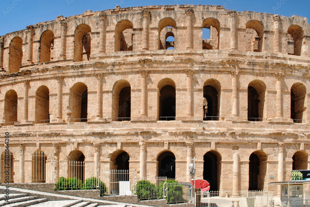 The Coliseum in the El Jem - the third largest in the world and the best in safety.