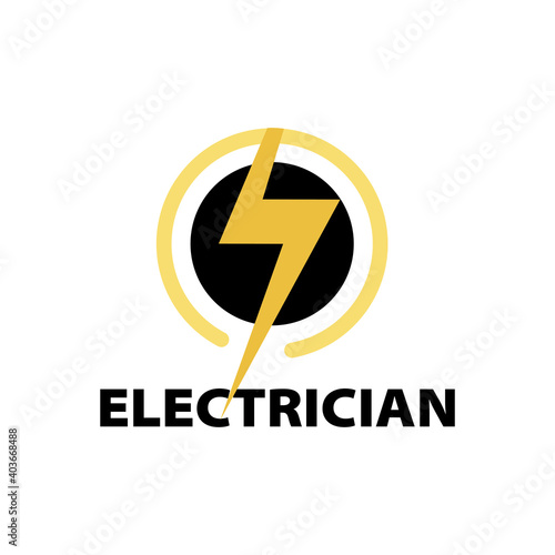 Vector logo of electrician and electronics repair