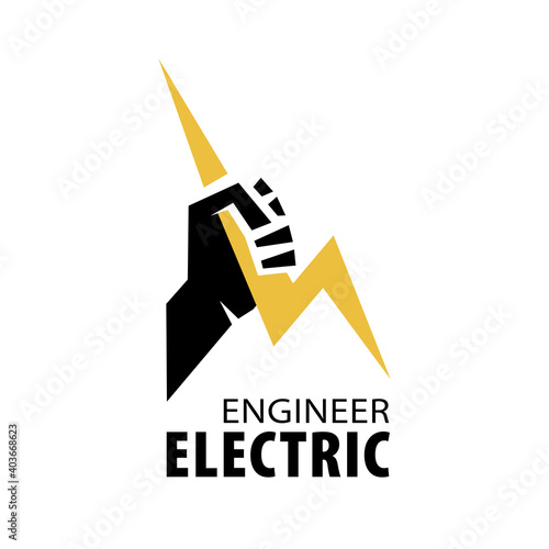Vector logo of electrician and electronics repair