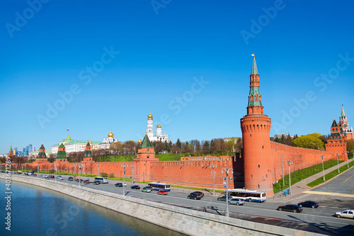 Obraz na plátně View of the Kremlin architectural ensemble, Moscow, Russia