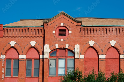 Historical building of music hall Milford MA USA