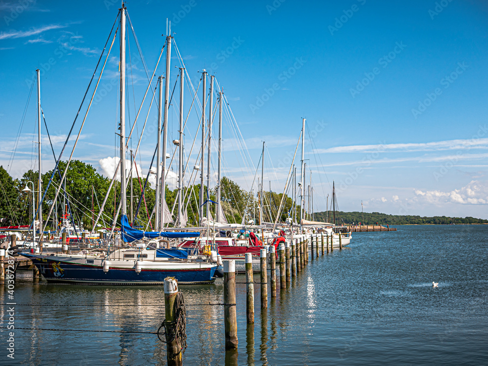 Obraz premium Port Lauterbach on the island of Rügen