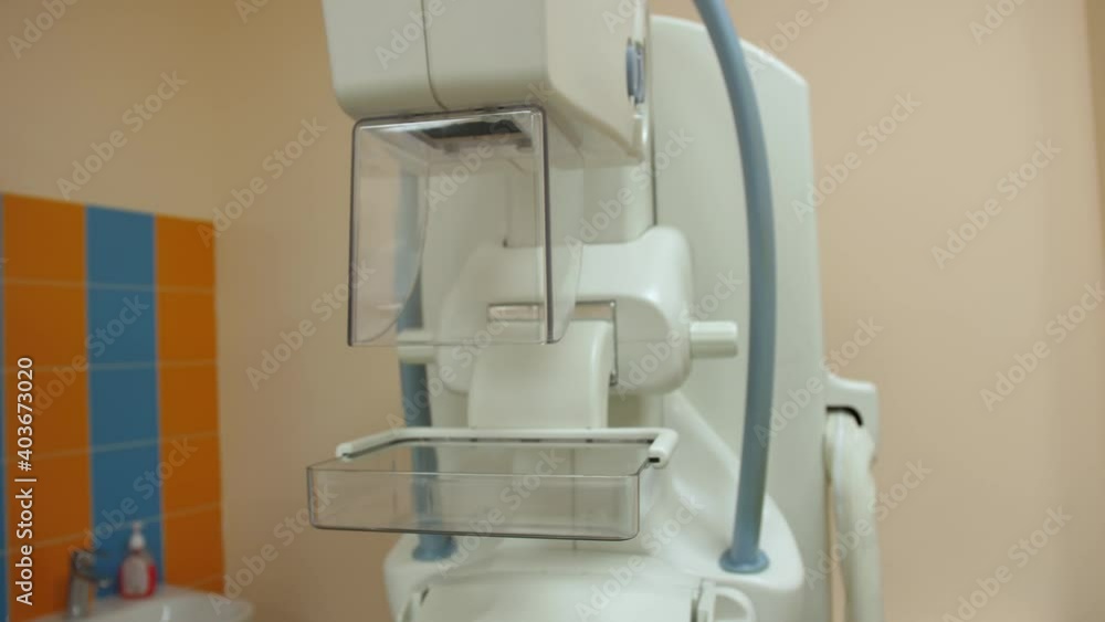 medical breast x-ray for women. clean medical equipment in the clinic. medical breast x-ray for women. clean medical equipment in the clinic.