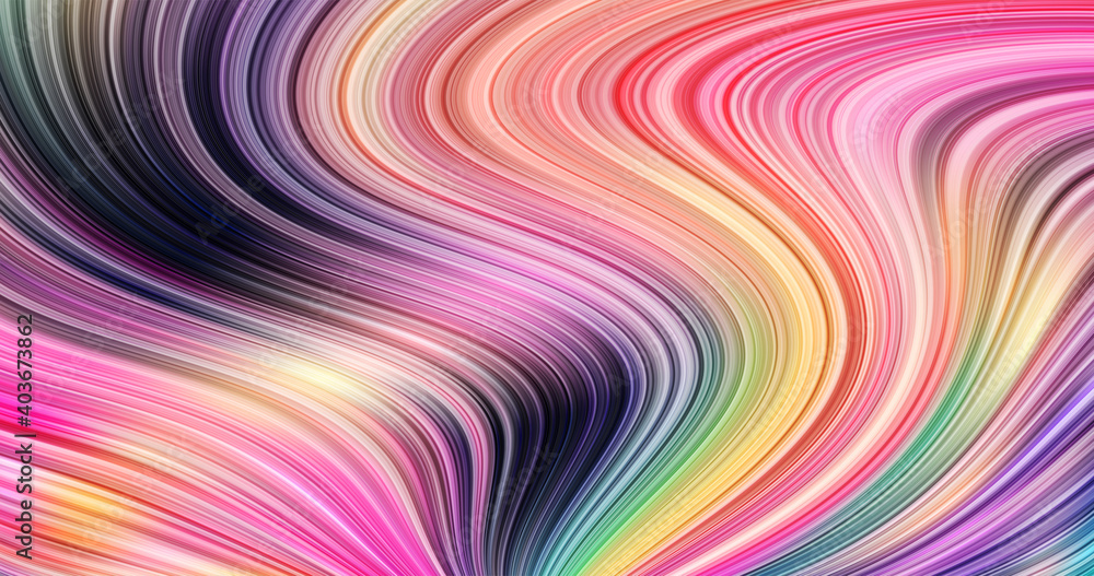 Obraz premium Wavy striped and artistic curl background