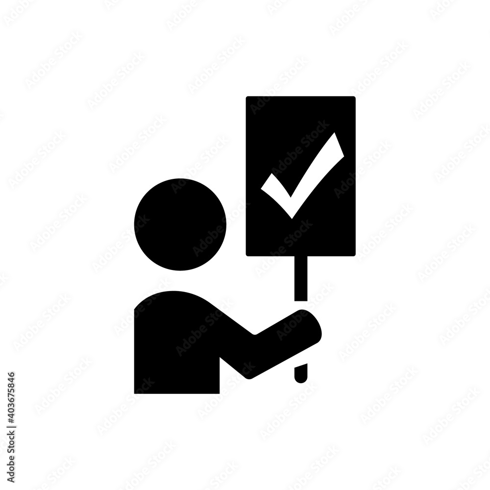 A rally of a political candidate during the presidential election campaign. Rebellions and rallies vector solid icons A rally of a political candidate during the presidential election campaign. Rebellions and rallies vector solid icons