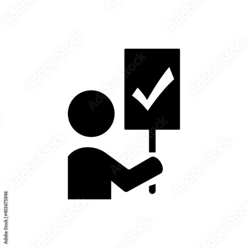 A rally of a political candidate during the presidential election campaign. Rebellions and rallies vector solid icons