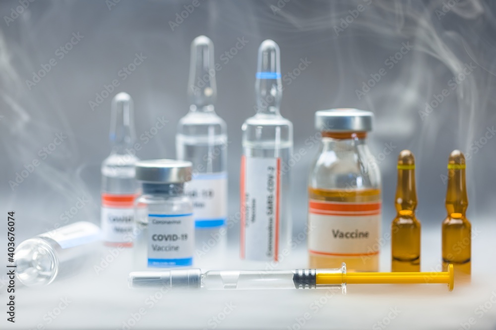 Vaccine for virus in small bottles