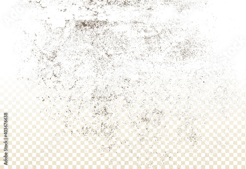 Mold, mildew, decay, stains, splashes, explosion. On an isolated background. Trail of grunge blots and splashes. Vector pattern of natural origin.
