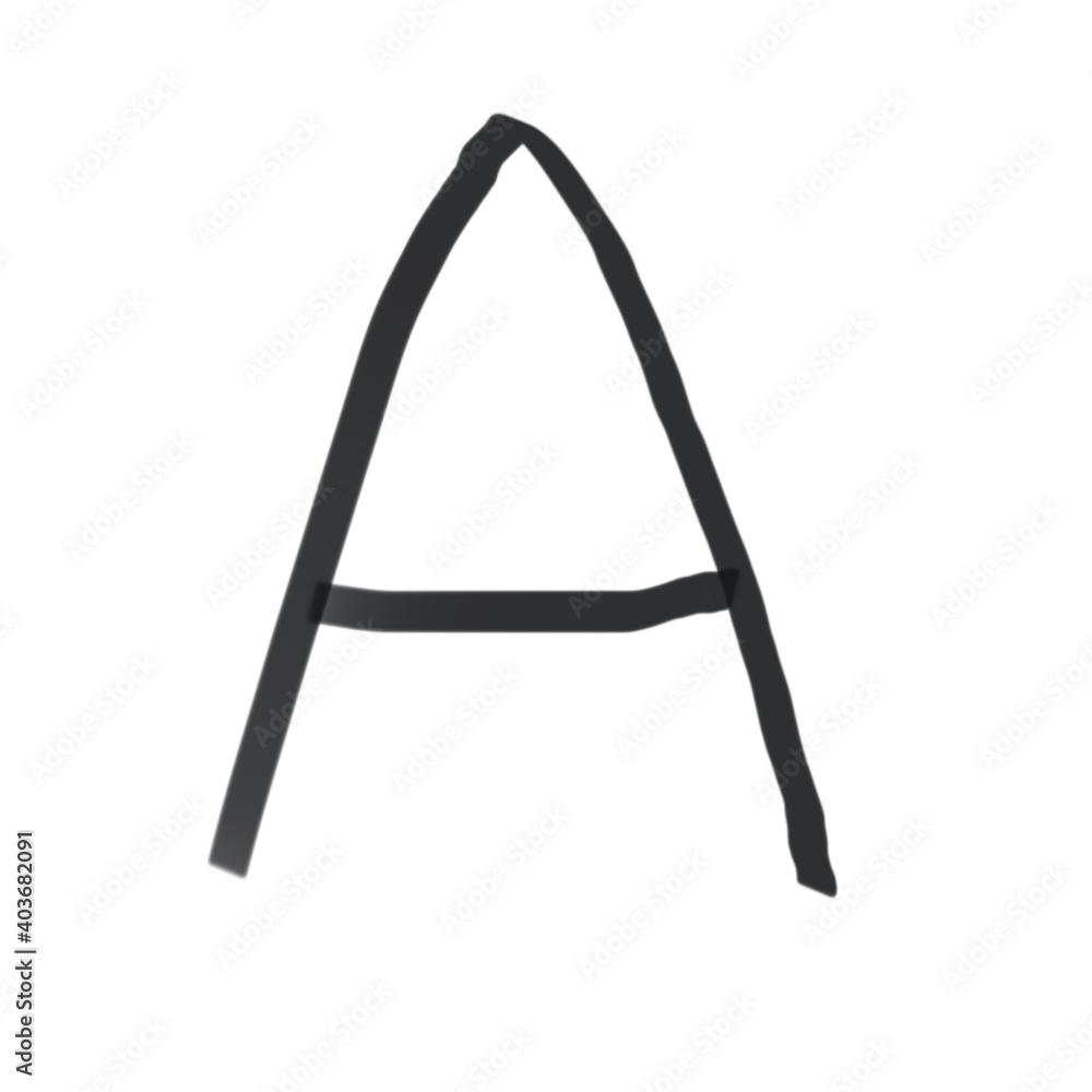 The letter a on a white background. The letter a on a white background.