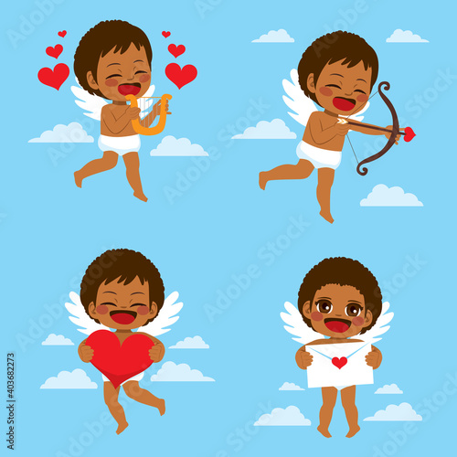 Cute and lovely black cupid...