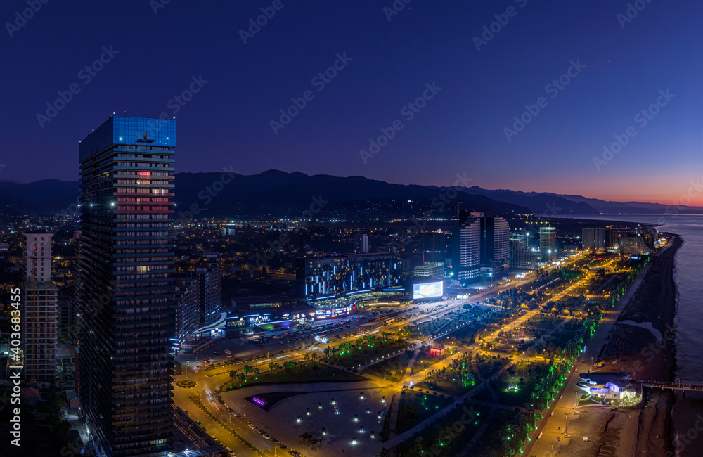 Fototapeta premium Batumi City. new boulevard 