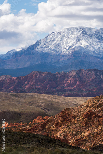 Colorful mountain layers, Southern Utah