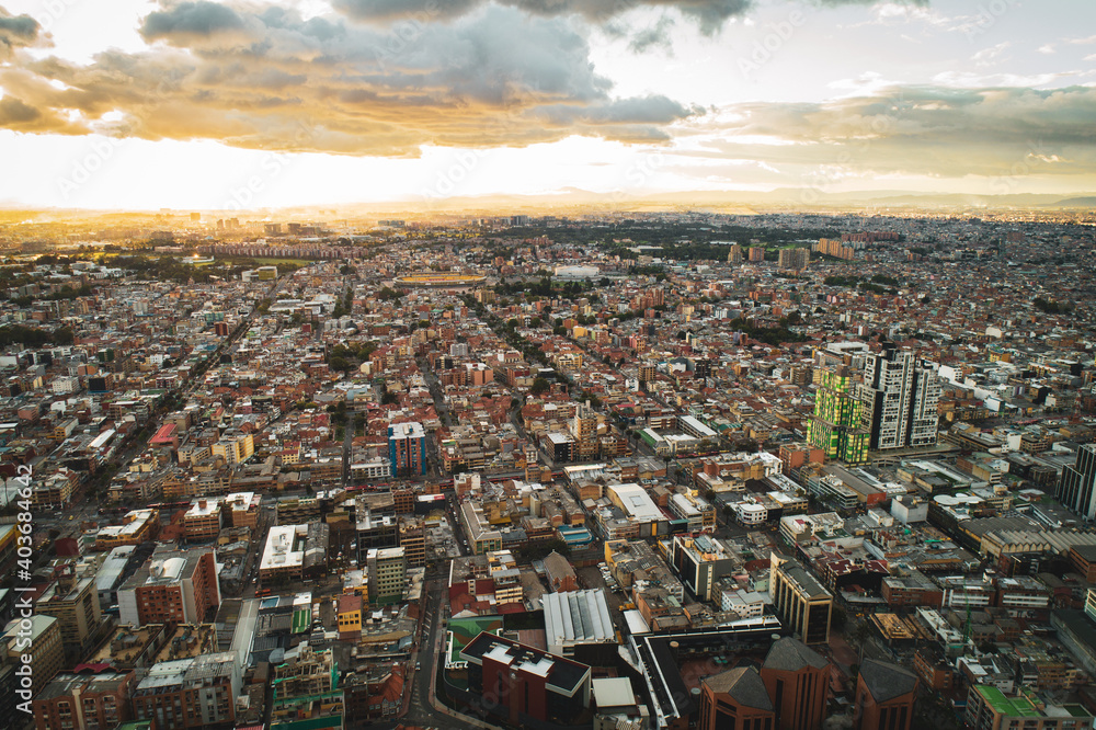 Obraz premium Atardecer Bogotá, Colombia 