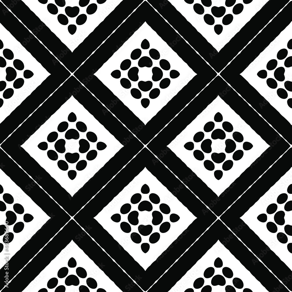 Black and white texture. Abstract seamless geometric pattern.
Black and white texture. Abstract seamless geometric pattern.