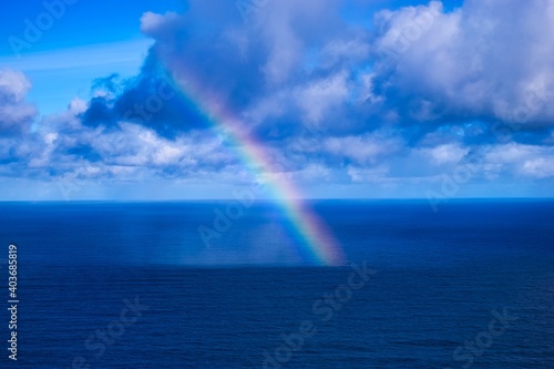 Arcoiris en el norte de la Palma