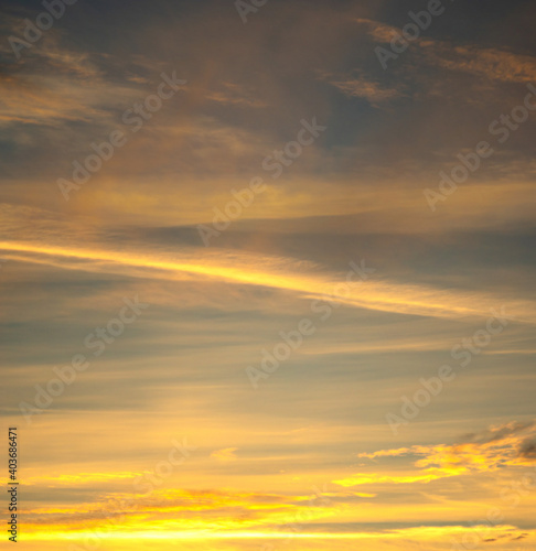 Panorama of the evening Carpathian mountains