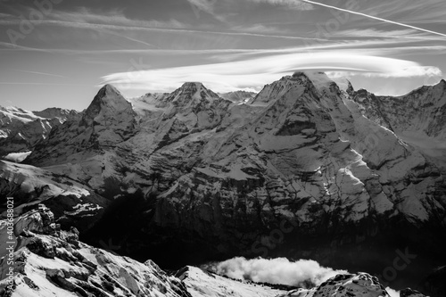 Hiking Swiss Alps, Bernese Oberland, Eiger Mönch Jungfrau, Grindelwald, Switzerland