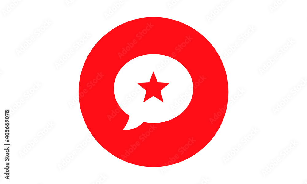 Obraz premium Chat Icon simple design flat design