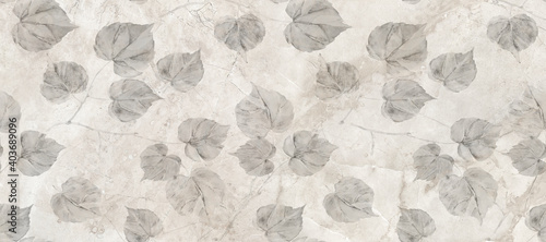 Background with seamless pattern on stone marble floor