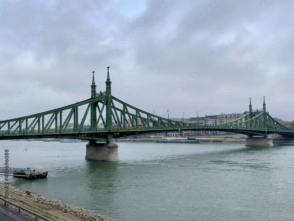 Fototapeta premium Freedom Bridge over the Danube River