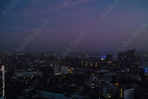 night view of the city