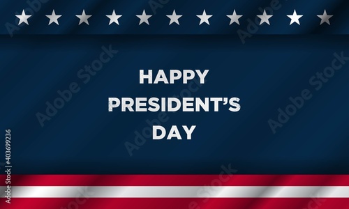 President's Day Background Design. Vector Illustration.